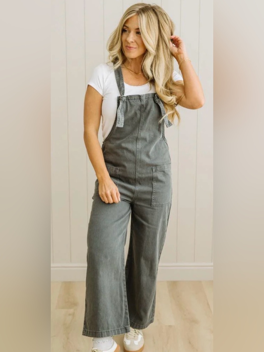 Zenana Knot Strap Overalls - NWT - Small